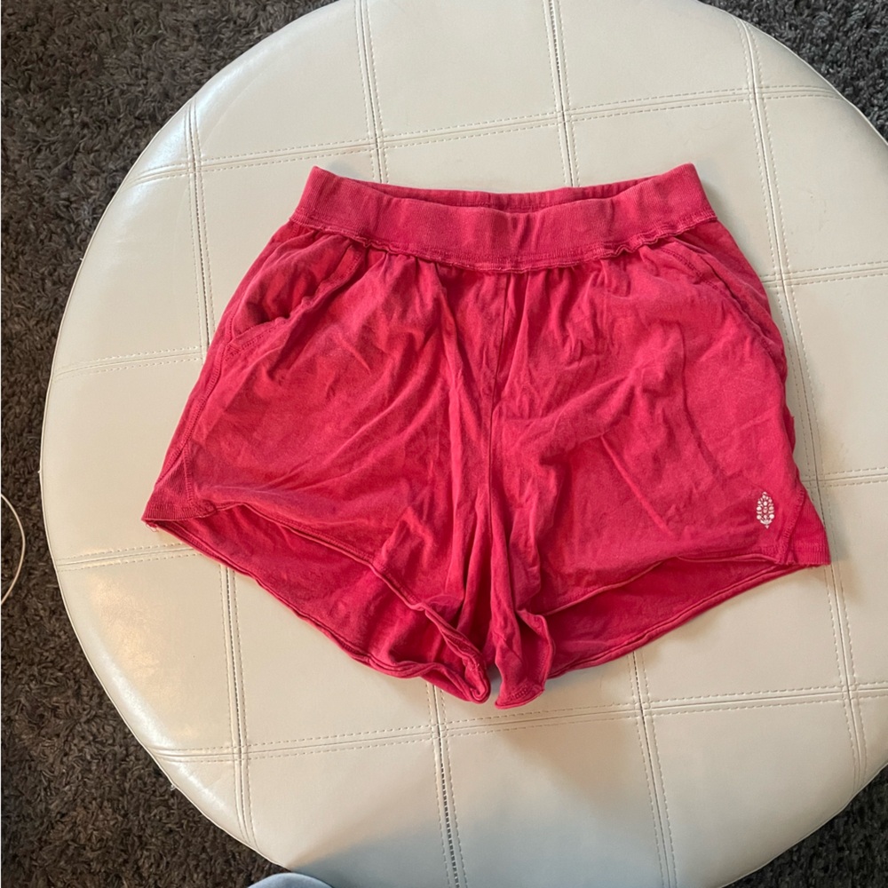 Free people loose comfortable red shorts